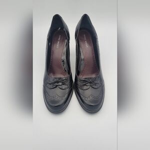 Vintage 90s Nine West Oxford Dress Heels / Pumps with Bow